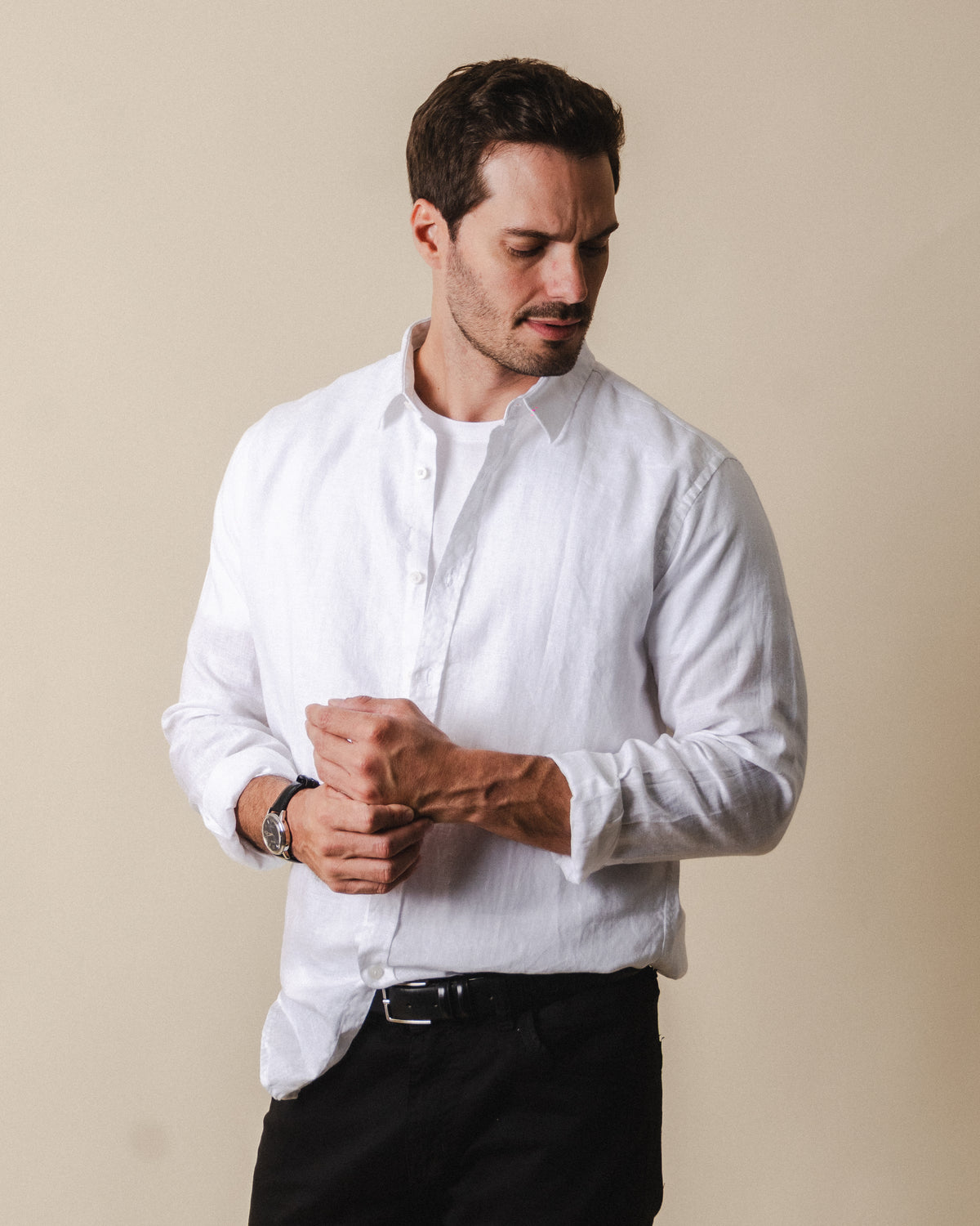 Camisa Manga Longa Clássica Linho
