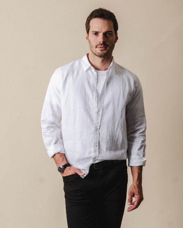 Camisa Manga Longa Clássica Linho
